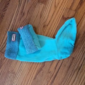 Hunter boot socks-teal